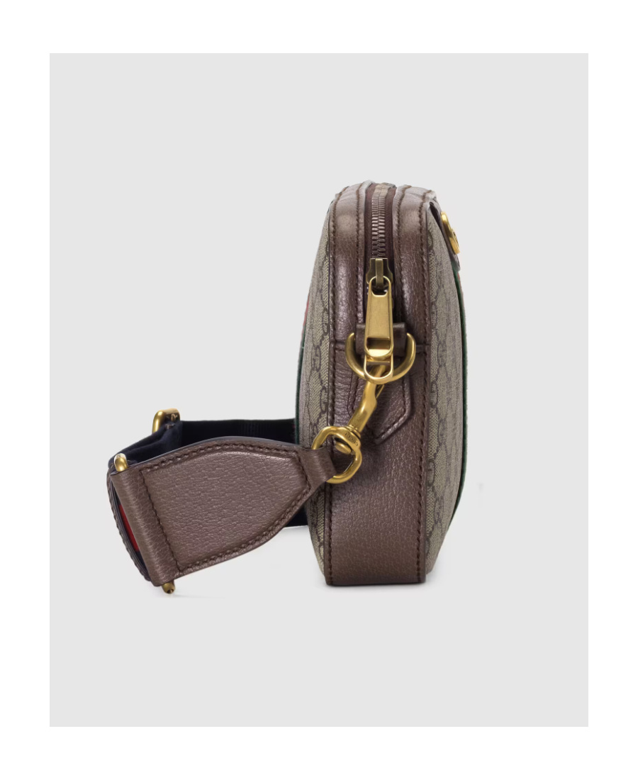 Gucci Men Ophidia Monogram Shoulder Bag In Brown