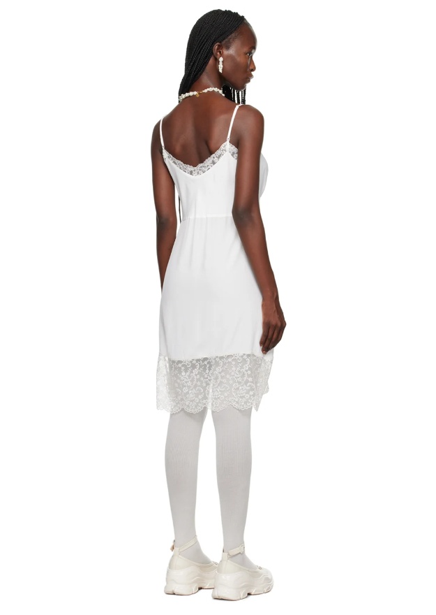 Simone Rocha A Medium-length Lace Dress In White