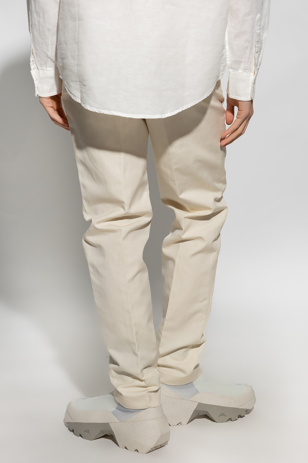 Diesel P-hann Straight-leg Trousers In White
