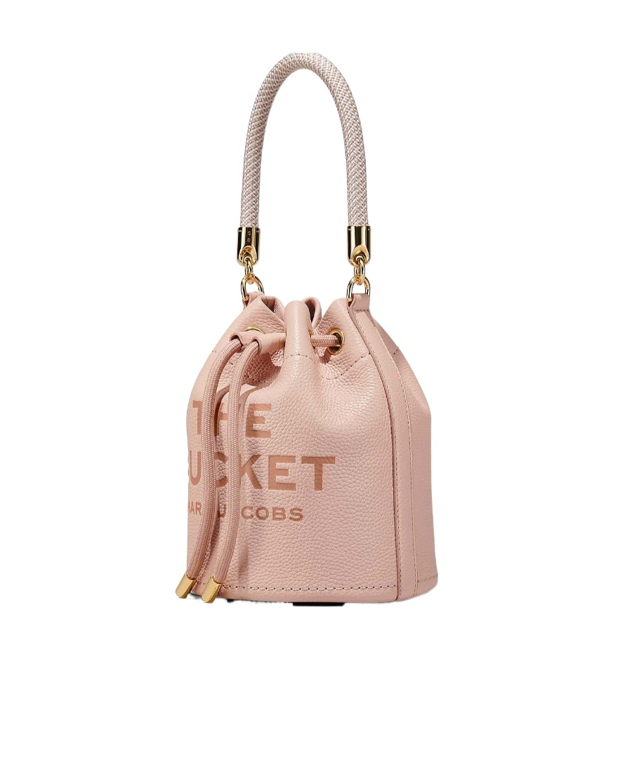 Shop Marc Jacobs The Leather Bucket Bag In Nude