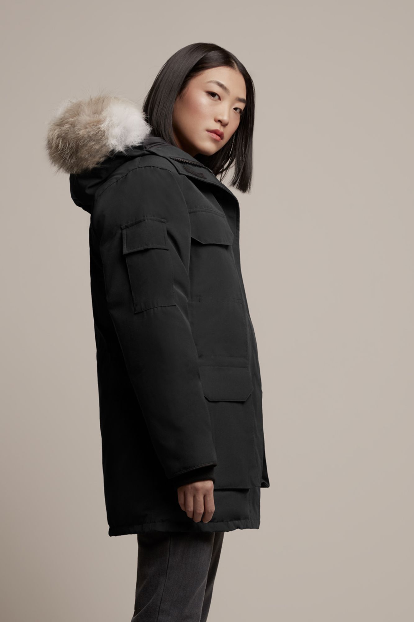 Shop Canada Goose Expedition Parker Down Jacket In Black