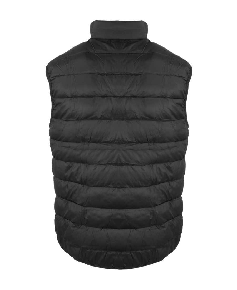 Barbour Padded Logo Gilet In Black