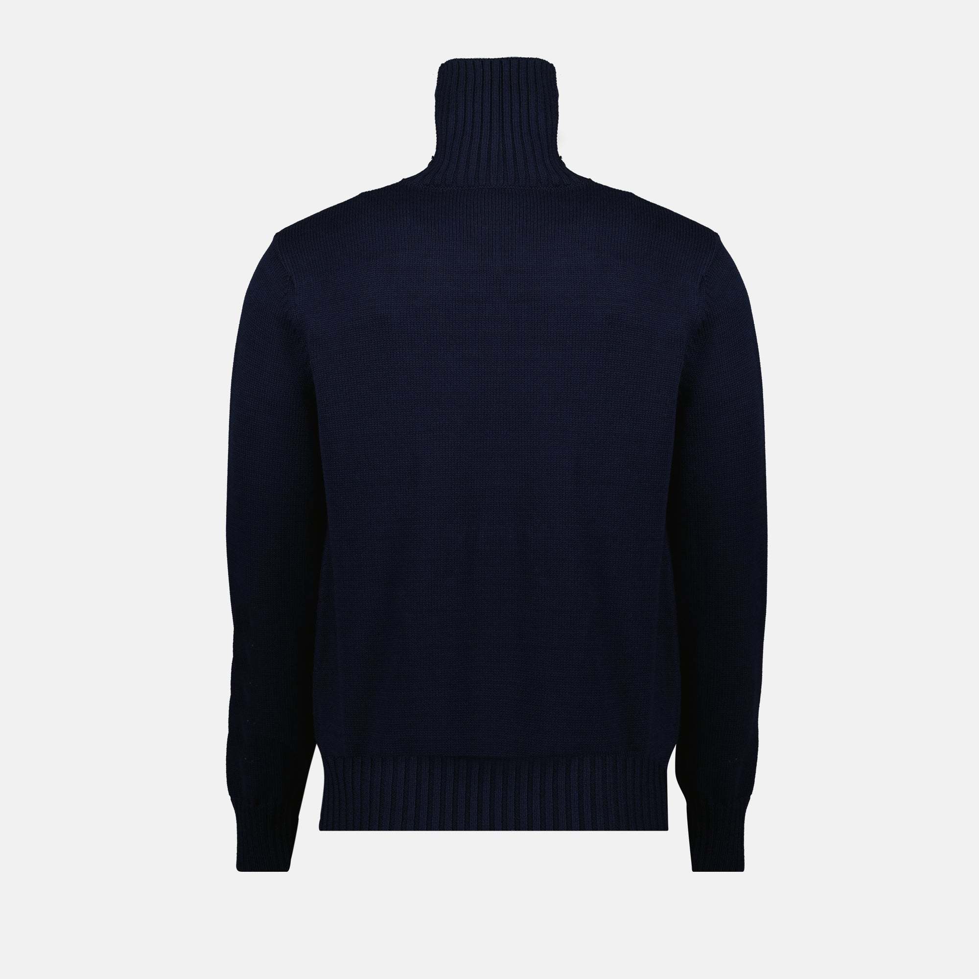 Givenchy Ribbed Turtleneck Jumper Cuffs Hem In Black