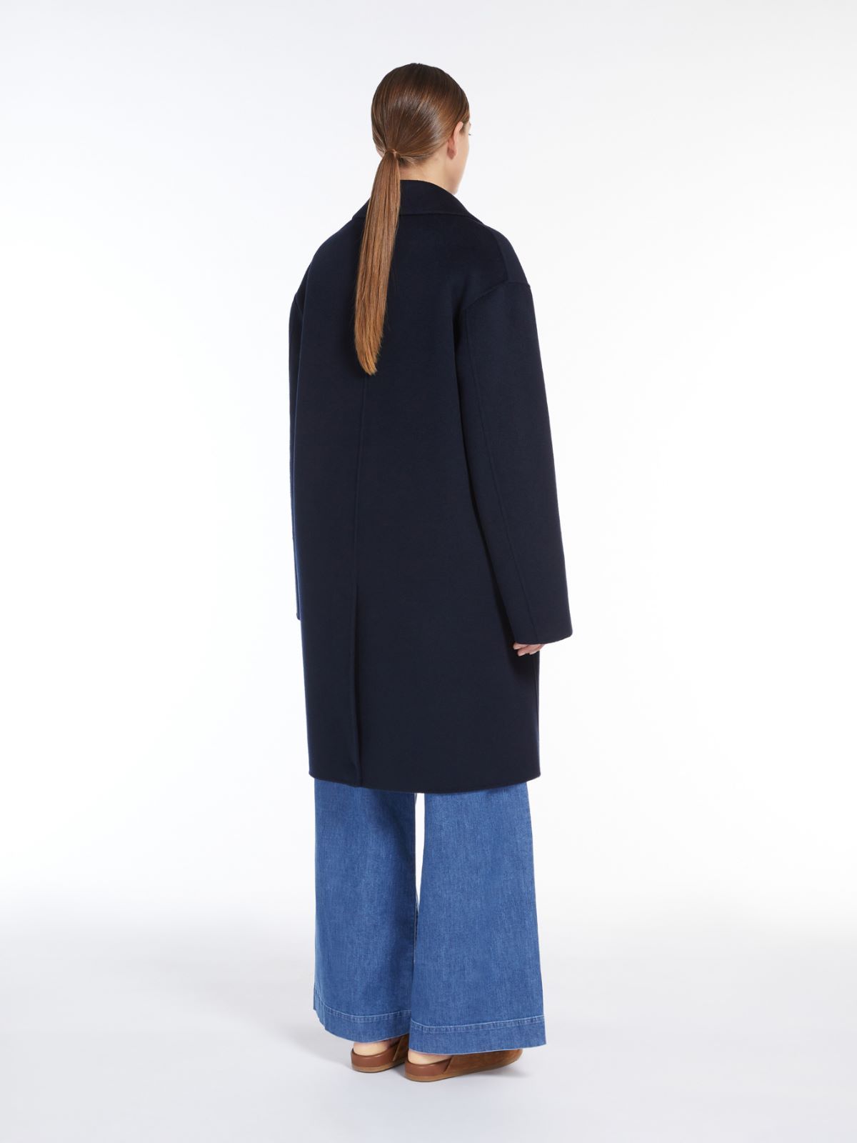 Max Mara Single-breasted Wool Coat In Black