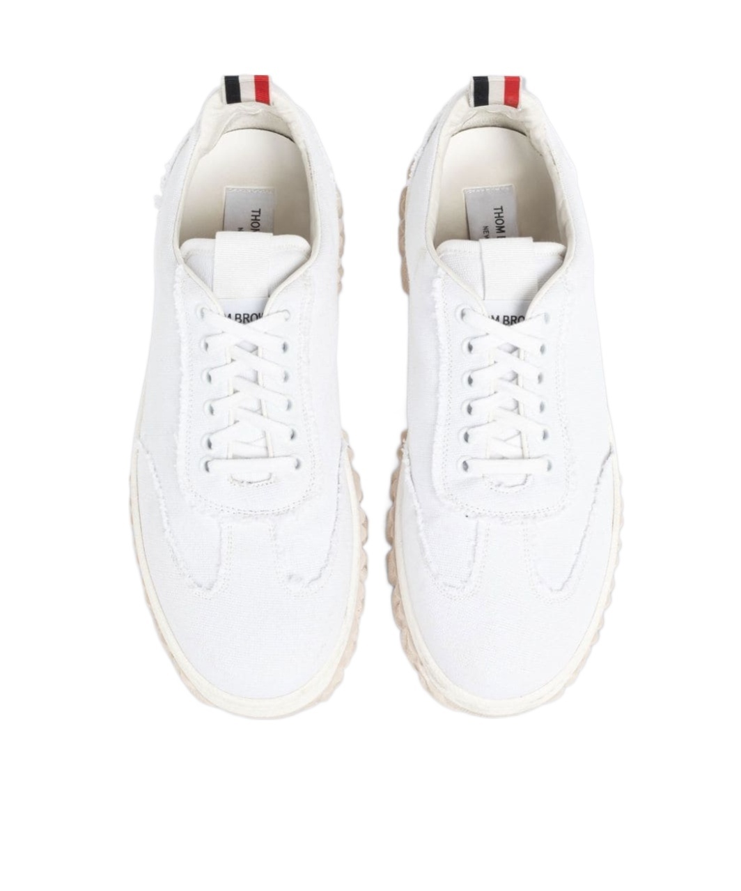 Thom Browne Field Low-top Sneakers In White