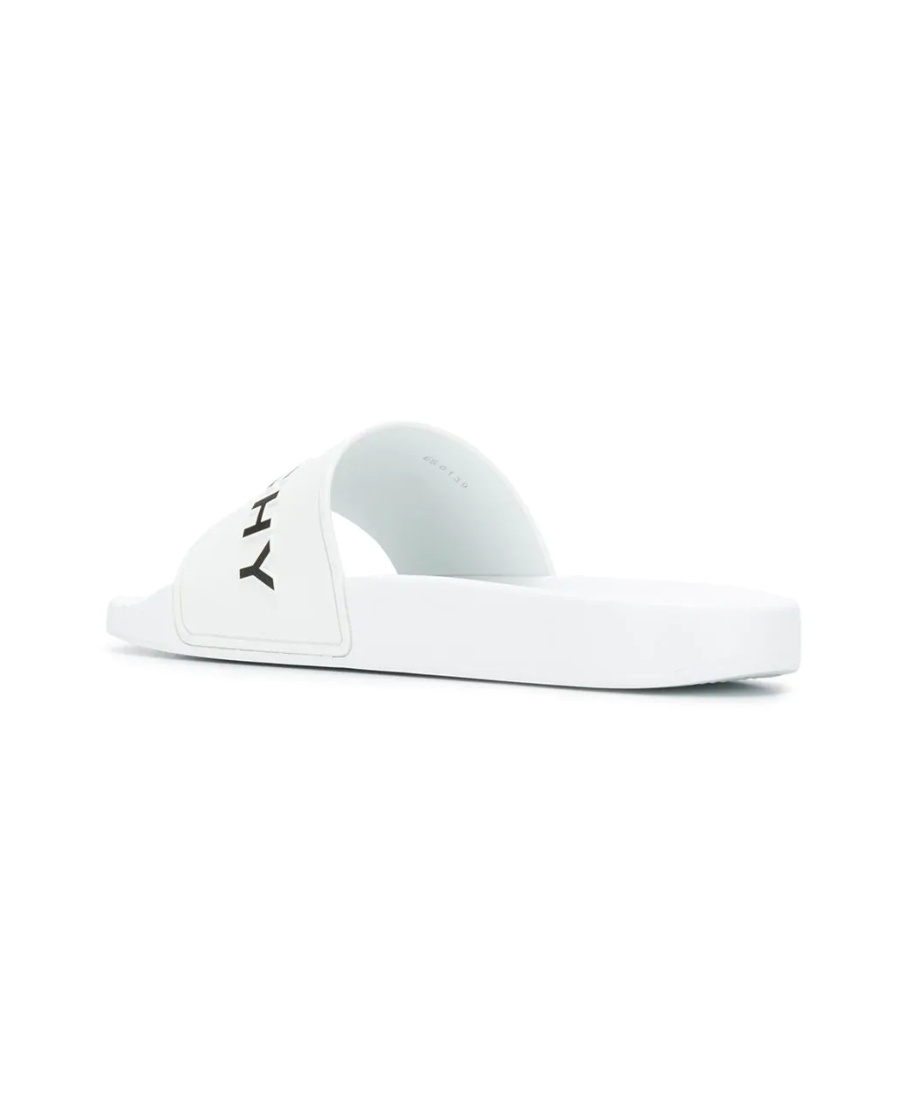 Givenchy Contrast Logo Slides In White