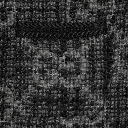 Gucci Gg Tweed Jacket In Black