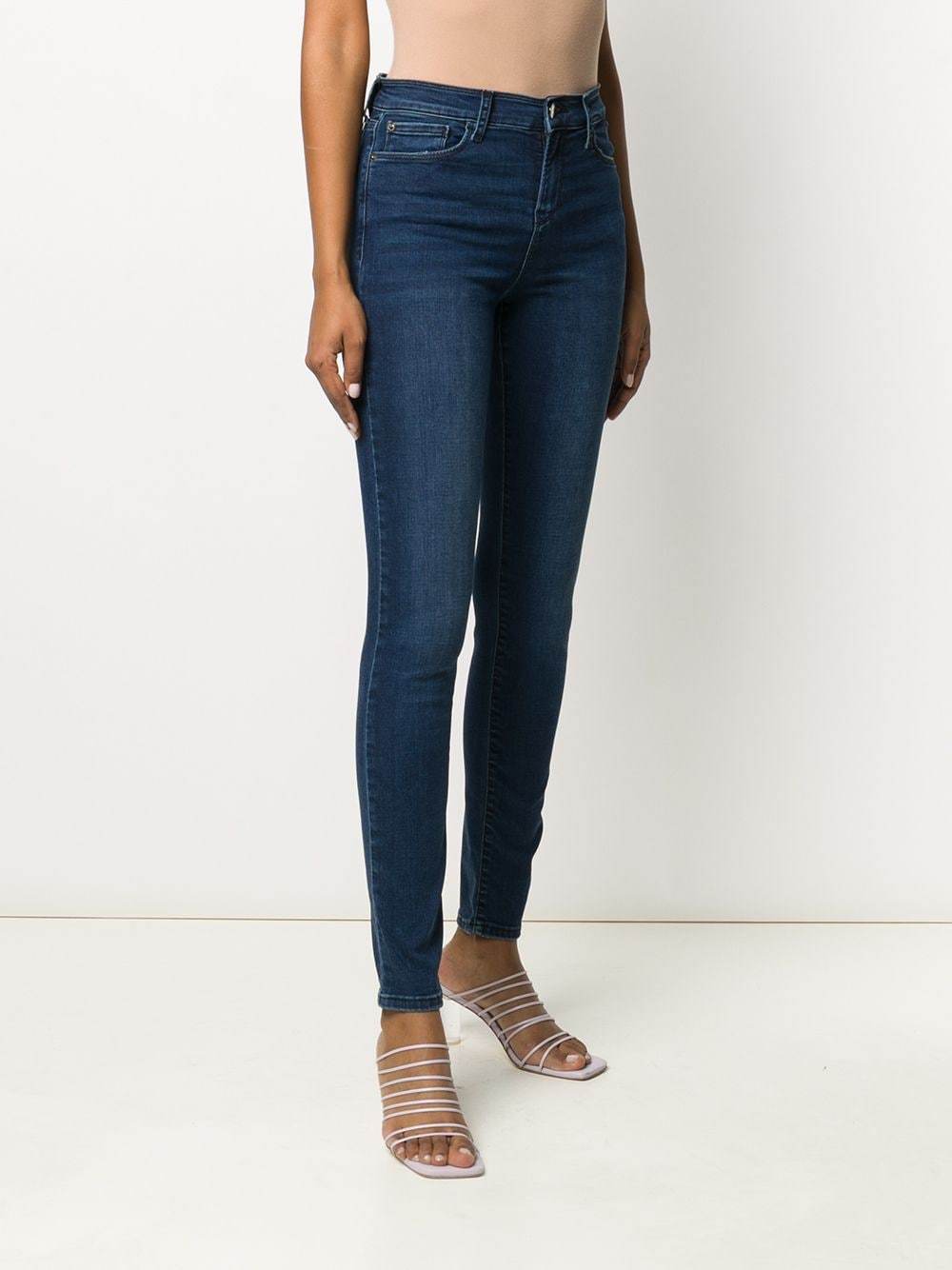 Emporio Armani Tight Jeans In Black