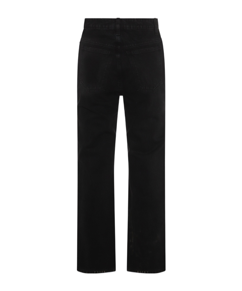Khaite Belt Loop Denim Trousers In Black