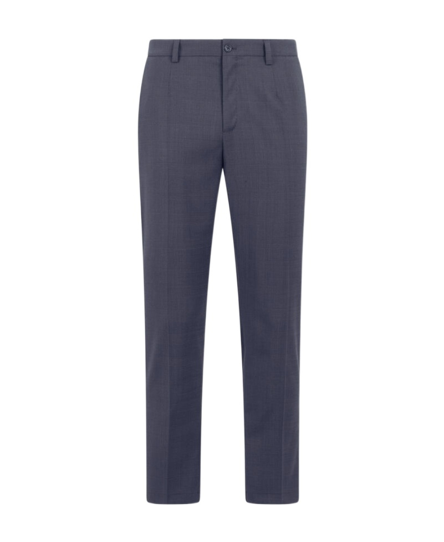 Dolce & Gabbana Check-print Cropped Trousers In Black