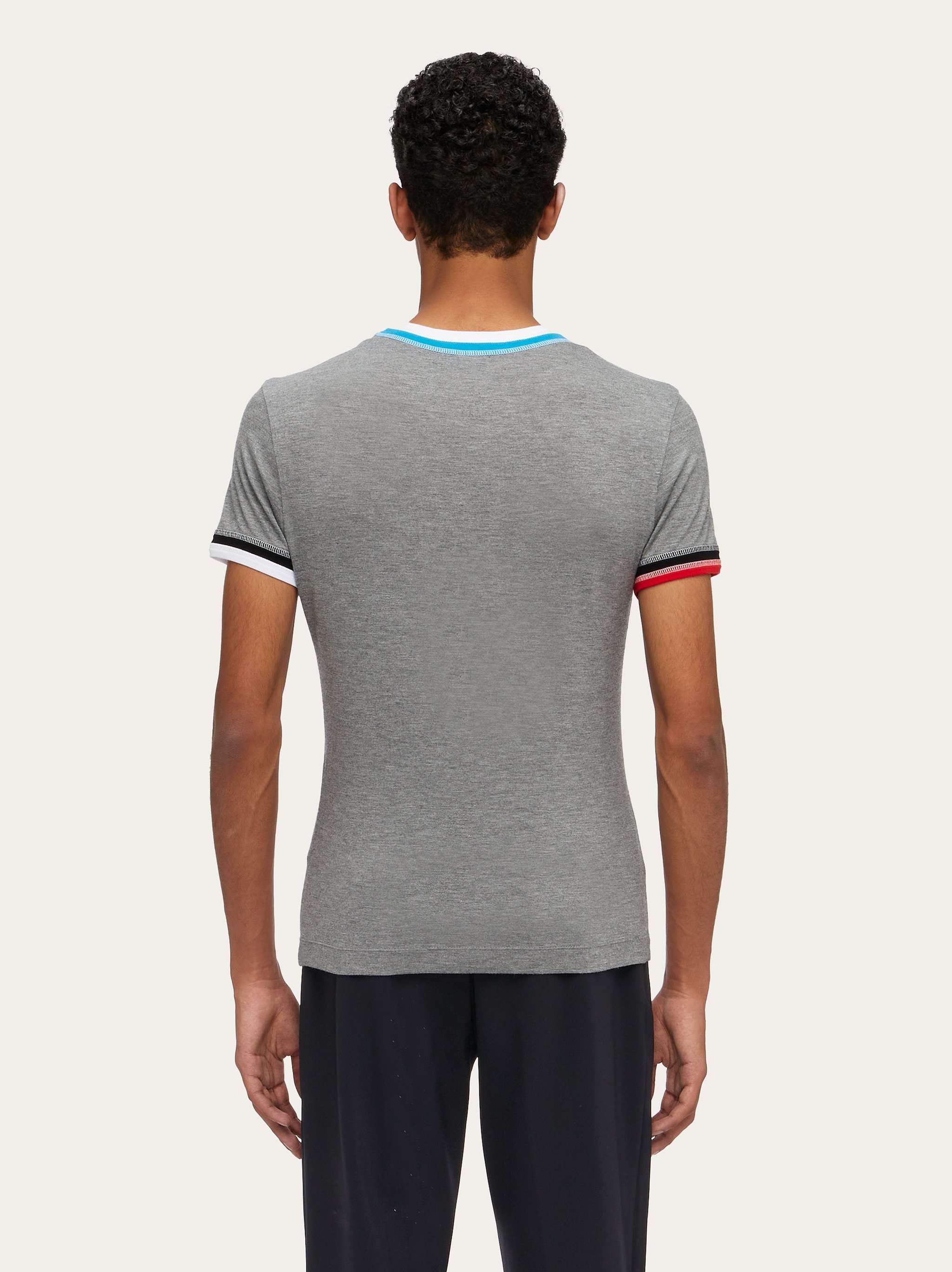 Ferragamo Short-sleeved T-shirt In Gray