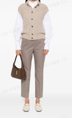 Peserico Neutral Pants In Nude