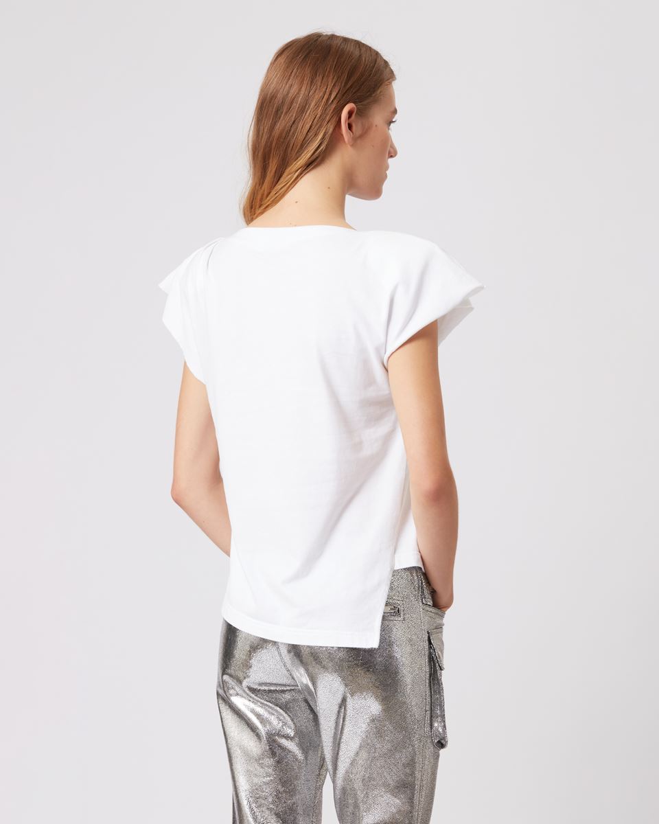 Isabel Marant Sebani Organic Cotton T Shirt In White