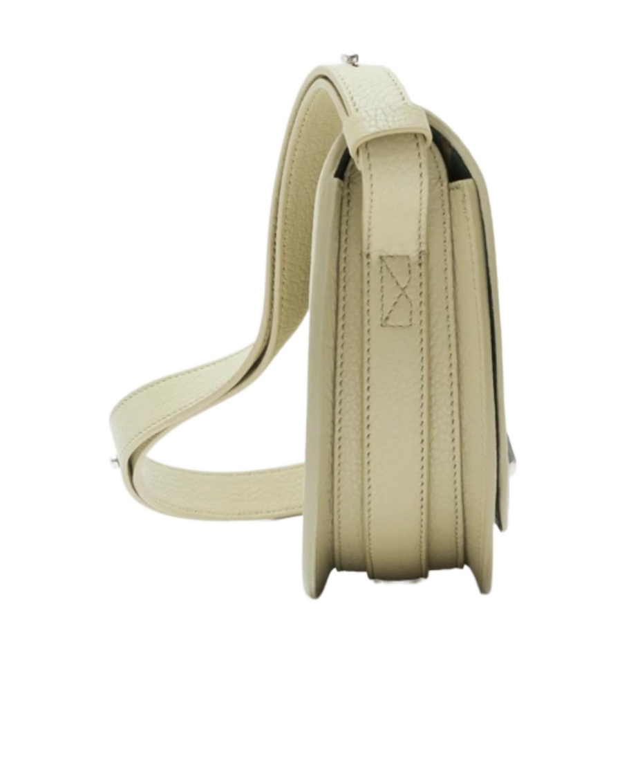 Burberry Mini Shoulder Bag With Adjustable Strap And Textured Finish In Nude