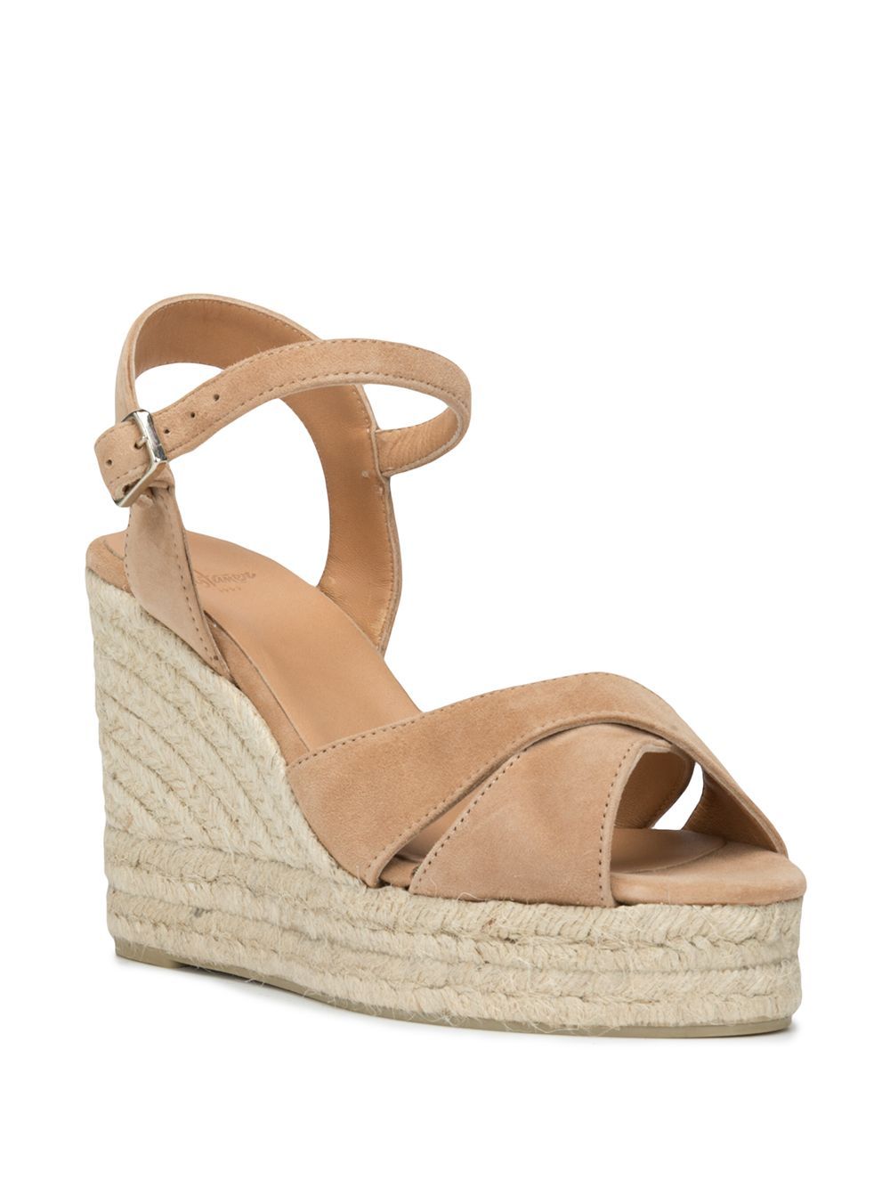 Castaã±er Blaudell Canvas Wedge Espadrille Sandals In Multi
