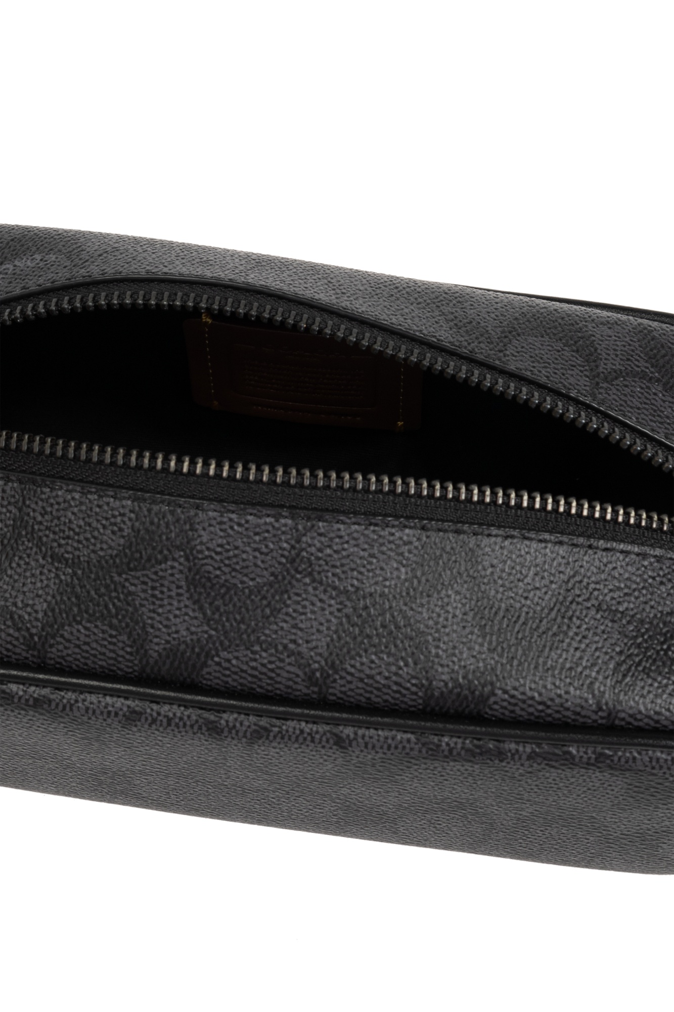 Coach Logo Makeup Bag In Black