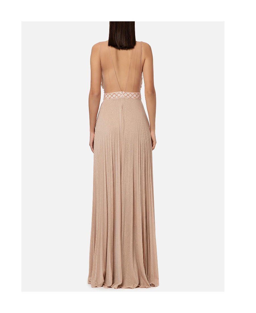 Elisabetta Franchi Dress Woman Color Blush Pink In Nude