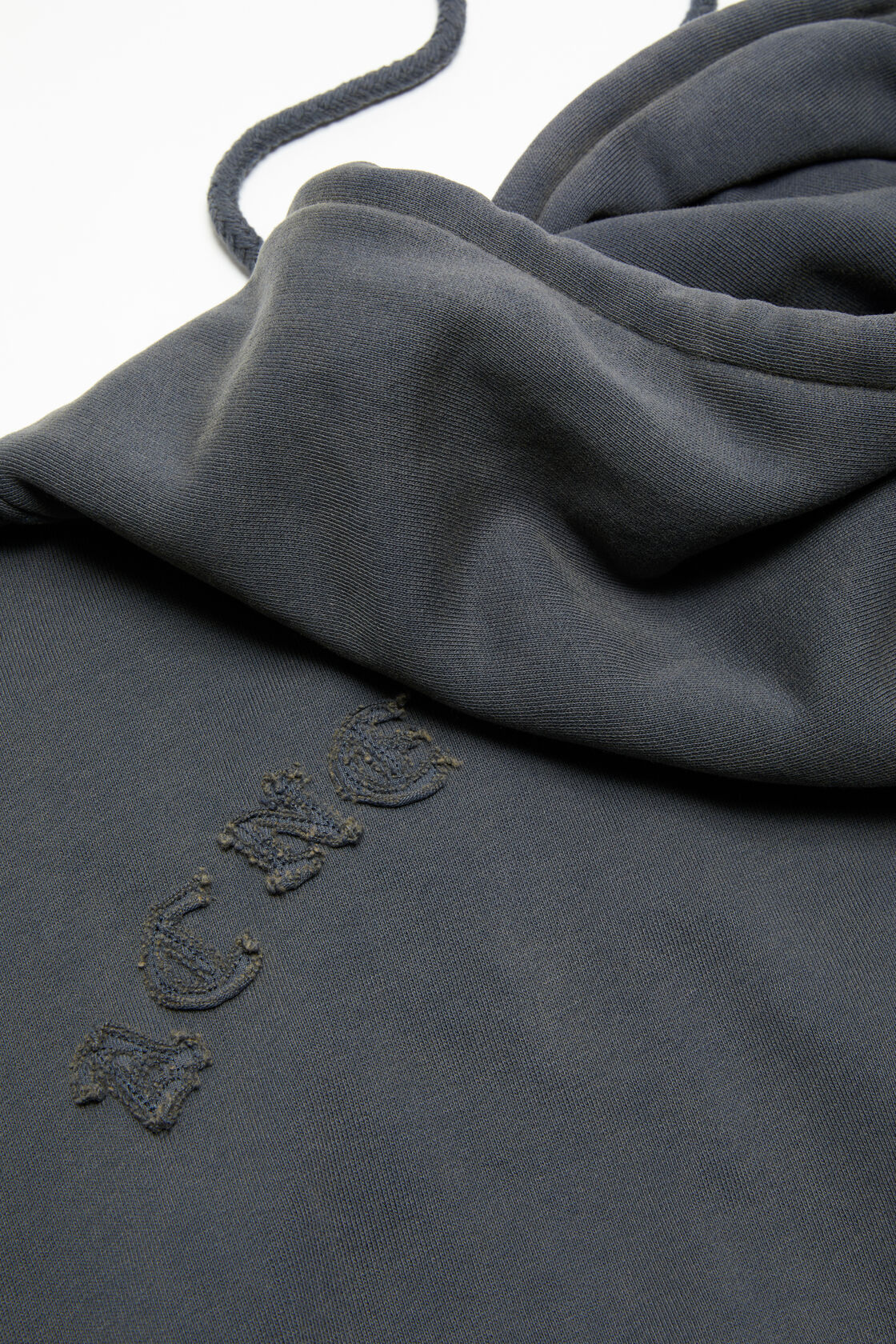 Acne Studios Hooded Zipper Sweater In Black