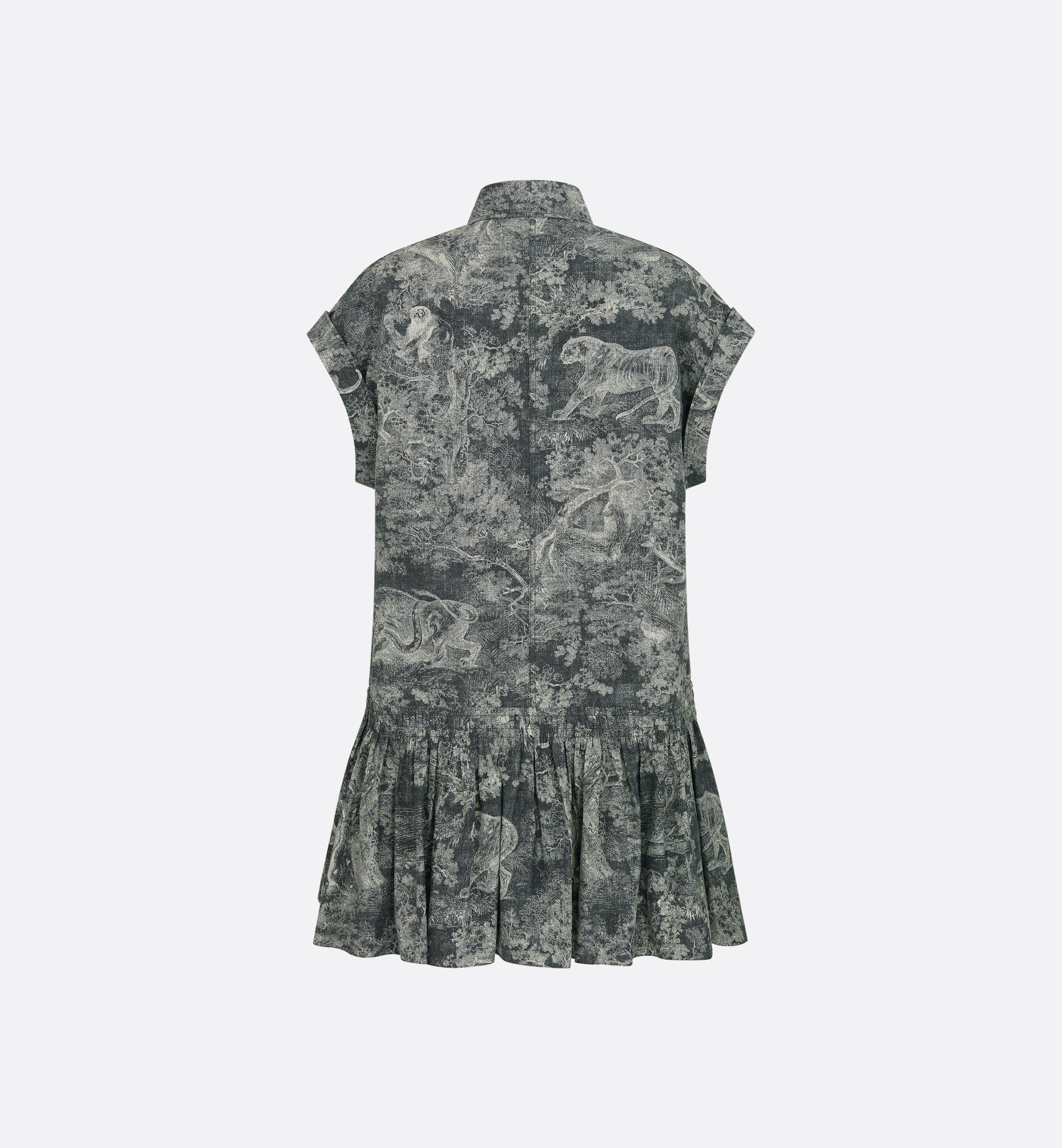 Dior Iviera Short Shirtdress In Multi