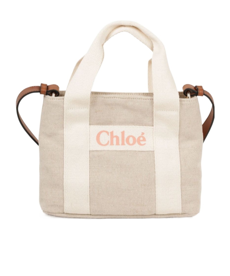 CHLOÉ CHLOÉ KIDS LOGO PRINTED SHOULDER BAG