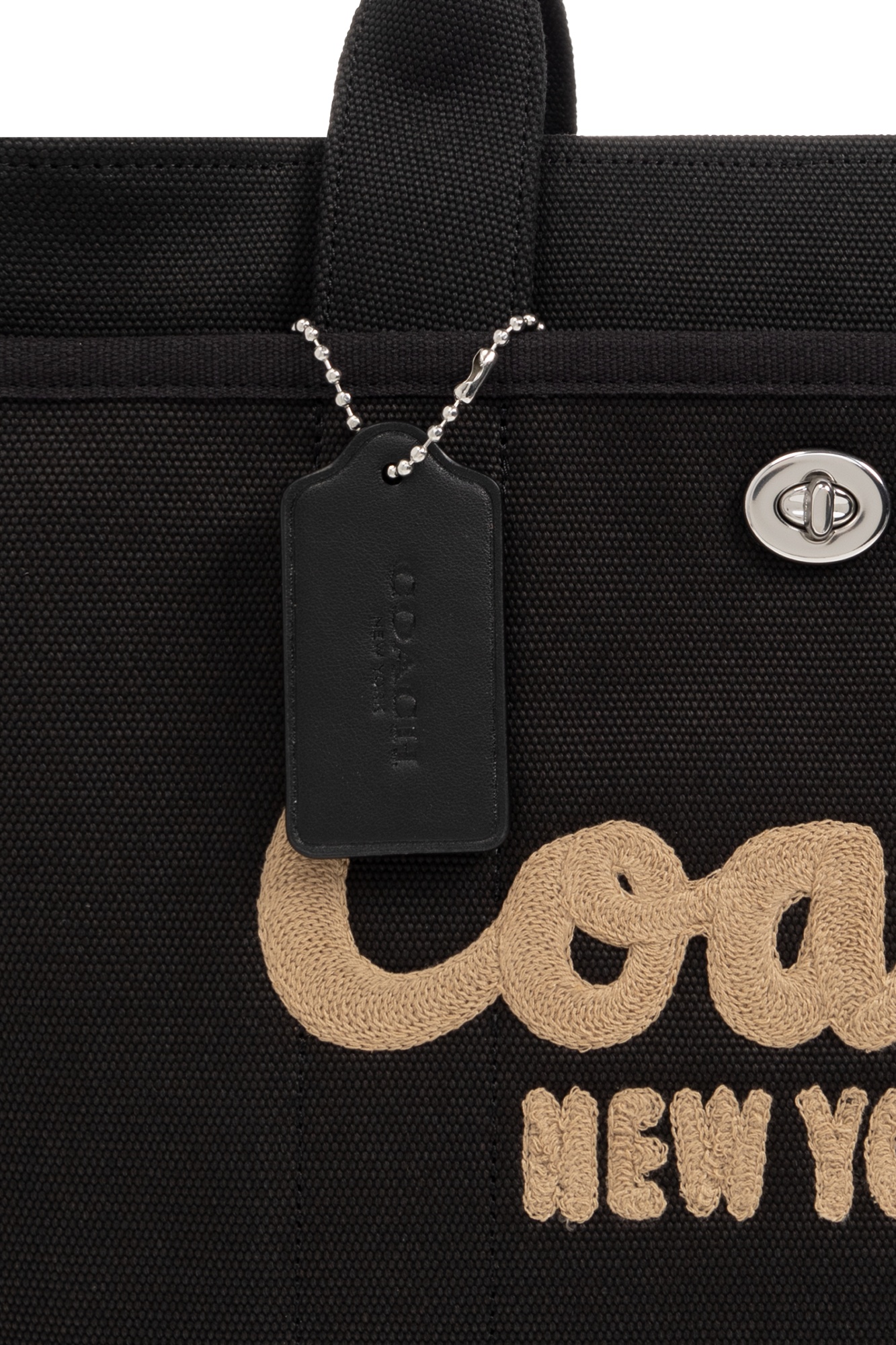 Coach Borsa Shopping Cargo 26 In Tela Nera  Donna In Black