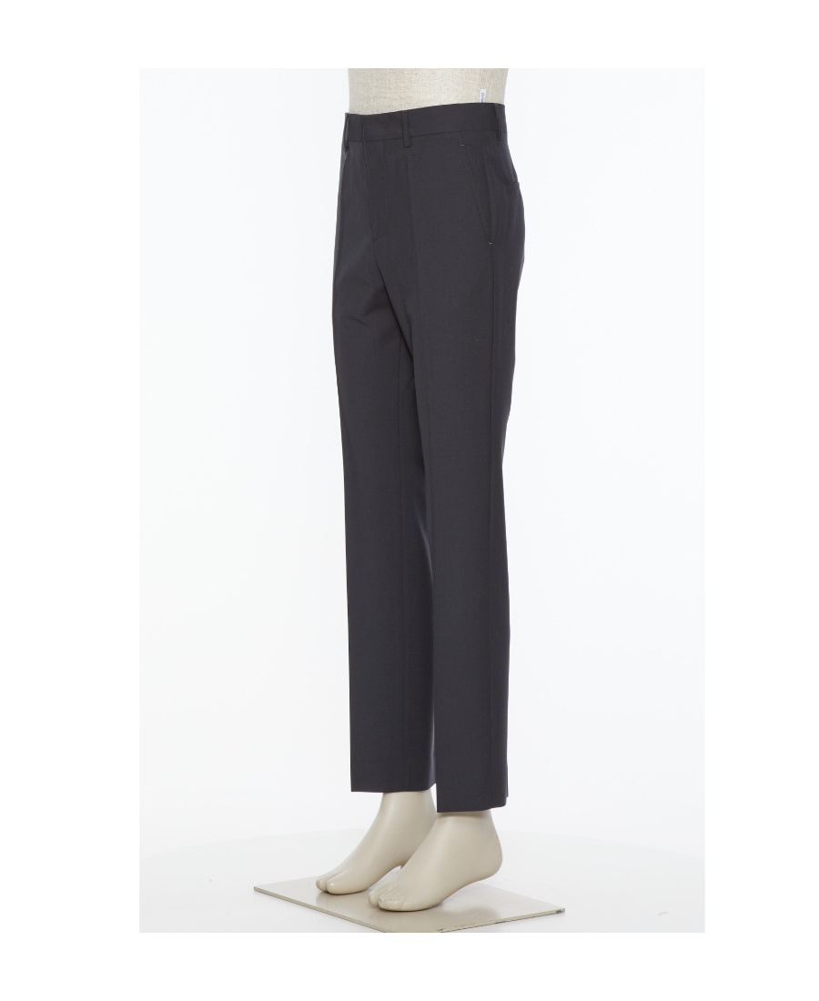 Valentino Tailored Wool-blend Tapered Trousers In Black