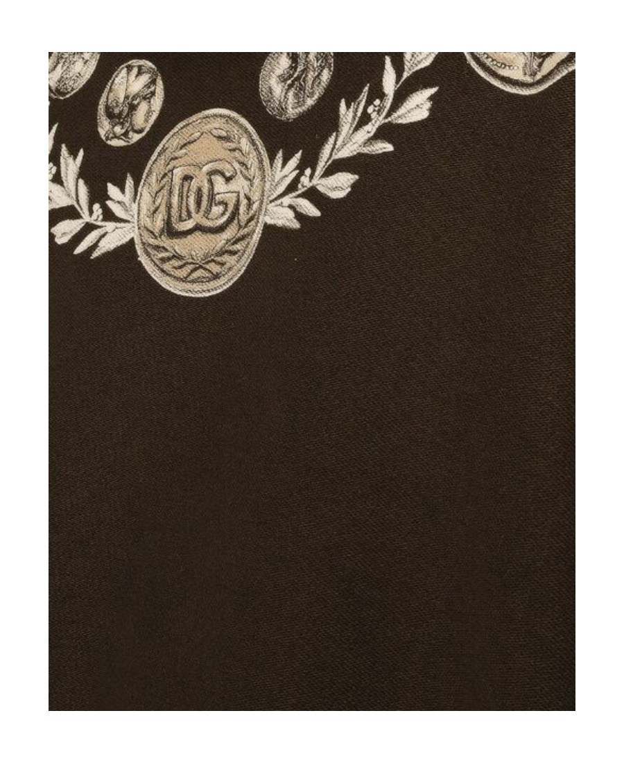 Dolce & Gabbana Coin Print Cotton Sweatshirt In Green