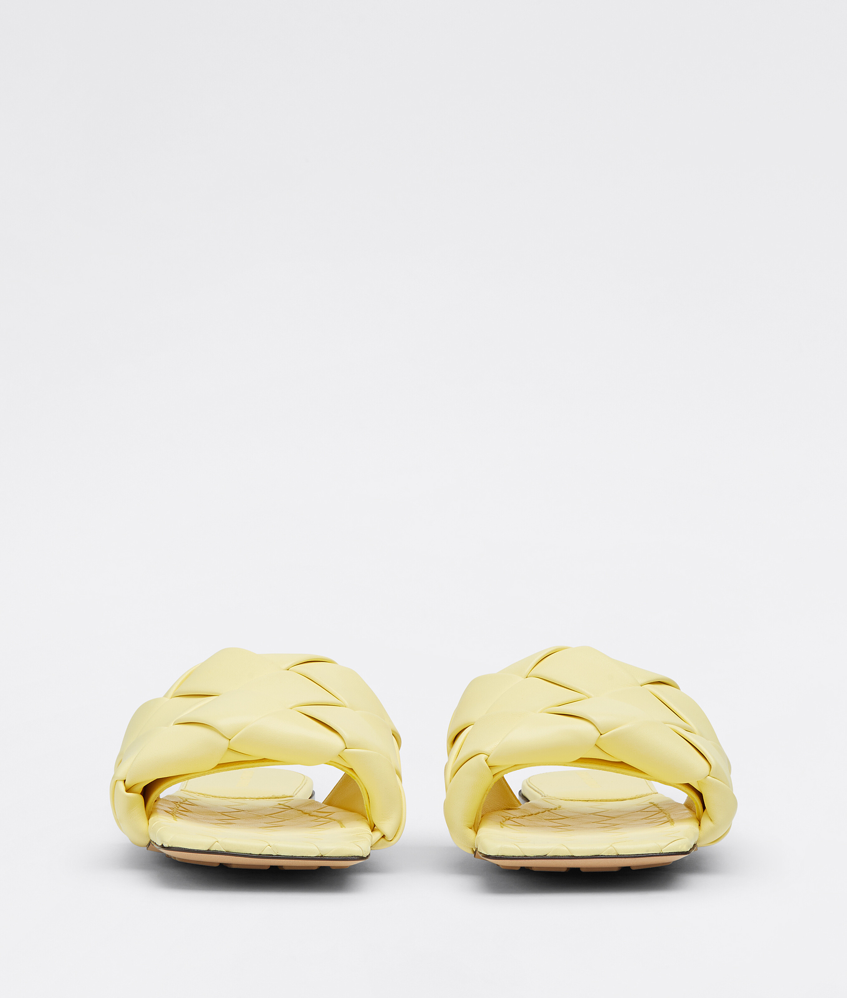 Bottega Veneta Lido Flat Sandal Lemonade In Yellow