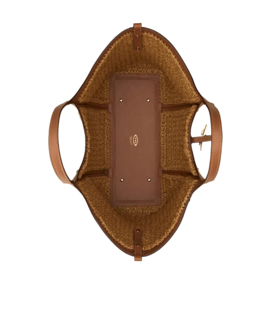 TOD'S TIMELESS RAFFIA TOTE BAG