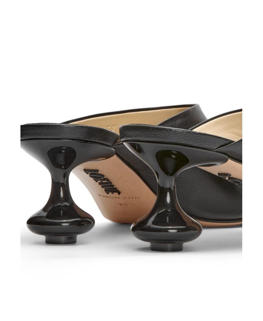 Loewe Women Toy Leather Mules In Black