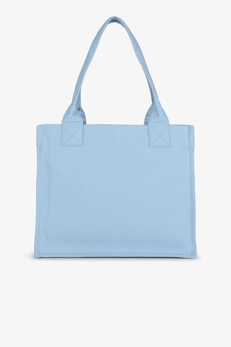 Ganni Blue Large Animal Print Tote