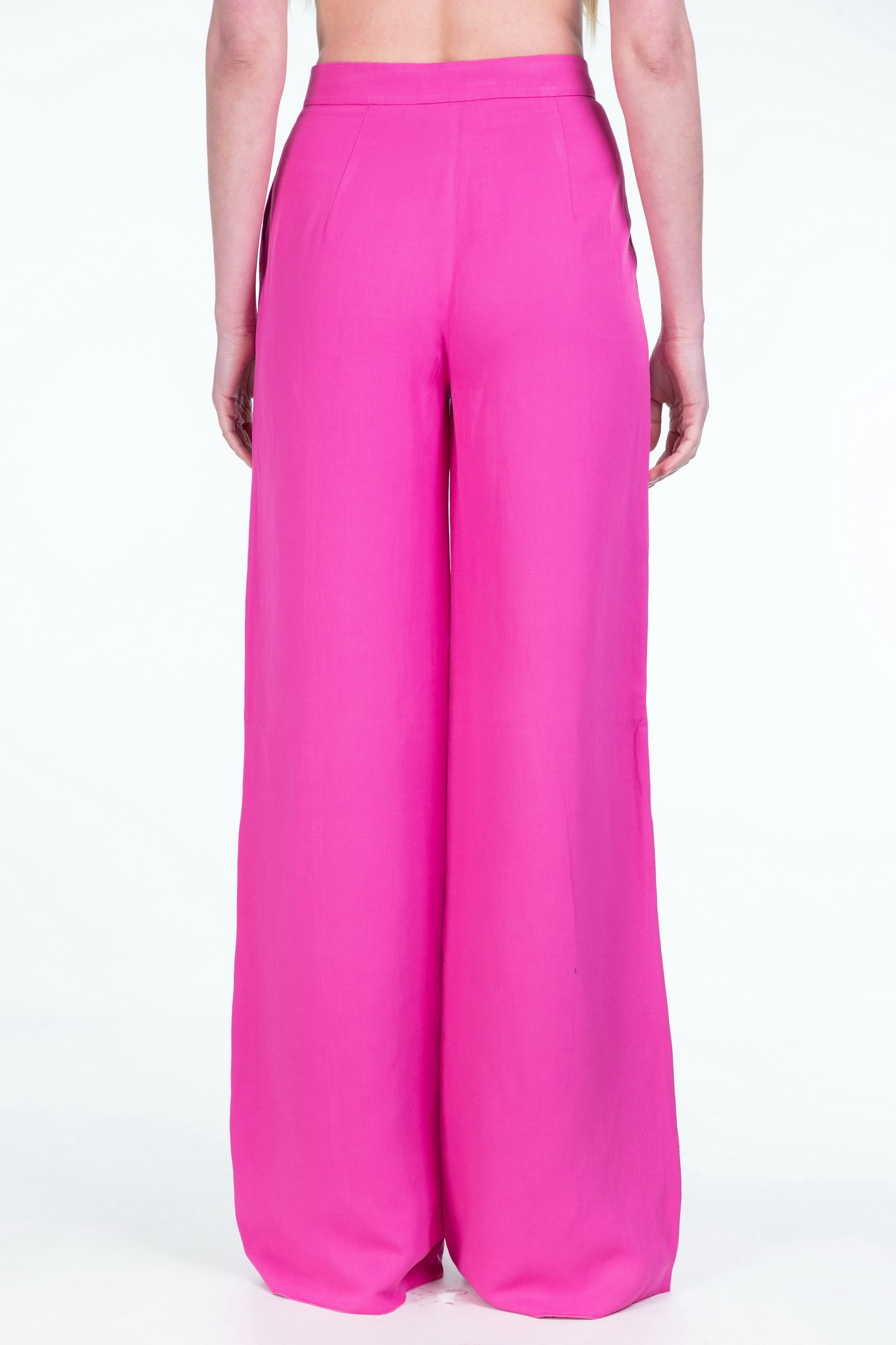Max Mara High-waisted Casual Pants In Pink