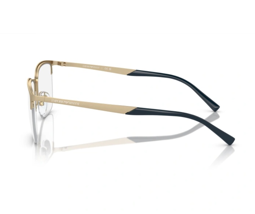 Emporio Armani Half Frame Plain Mirror In Gold