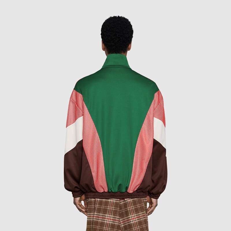 Gucci Gg Diamond Patch Casual Jacket In Red