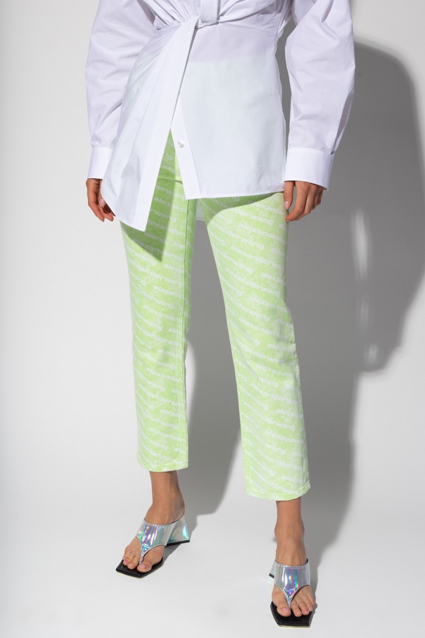 ALEXANDER WANG MID-RISE STRAIGHT-LEG DENIM JEANS