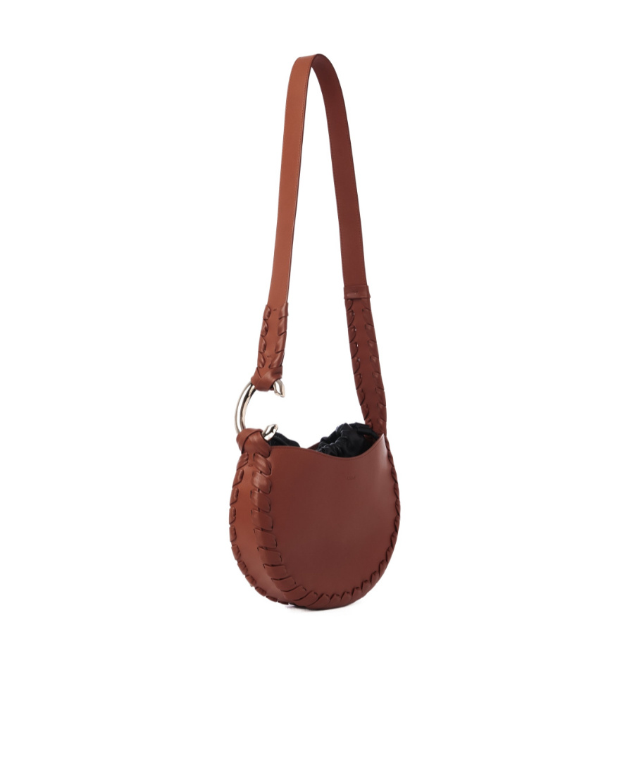 Chloé Mate S Hobo Leather Crossbody Bag In Red