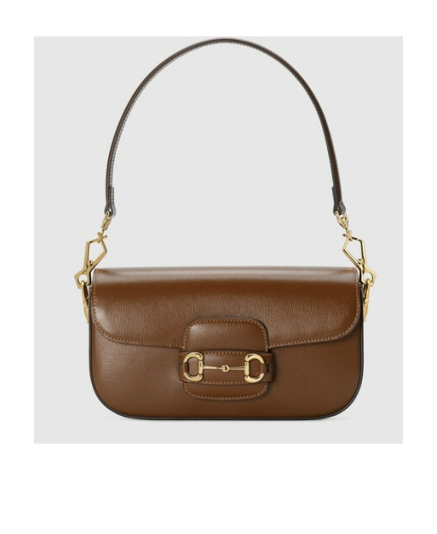 Gucci Horsebit 1955 Small Shoulder Bag In Brown