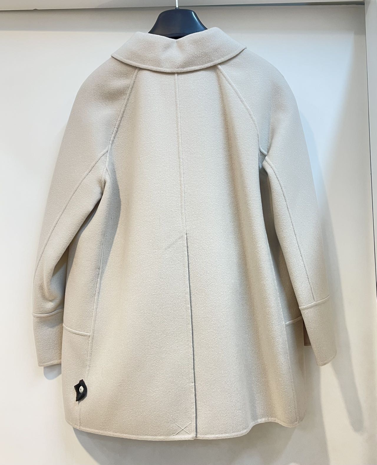 Max Mara Long-sleeved Coat In Nude