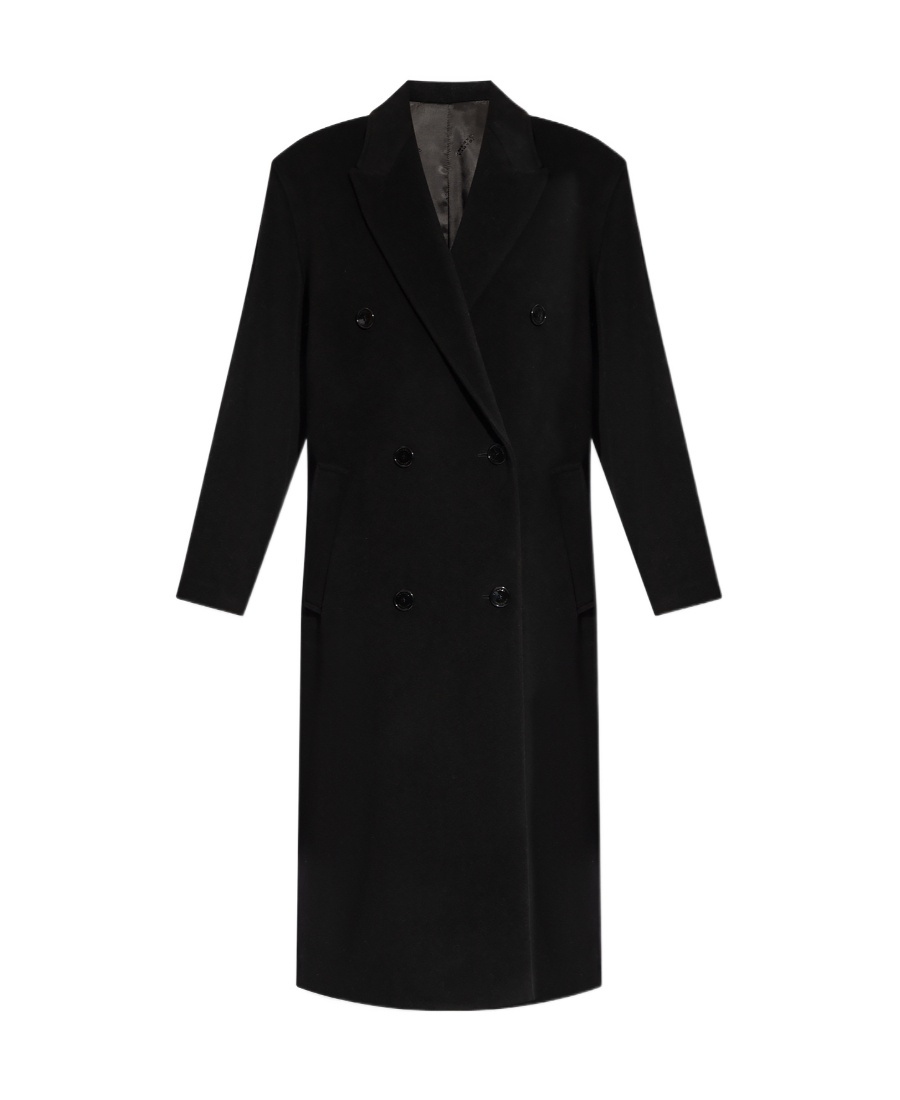 Isabel Marant Long-sleeved Coat In Black