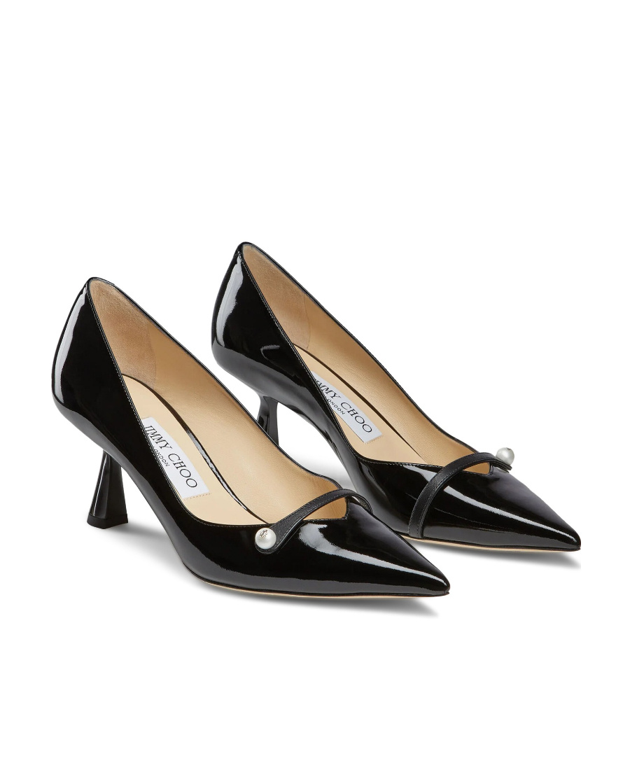 Jimmy Choo Rosalia 65 Patent Leather Pumps In Black