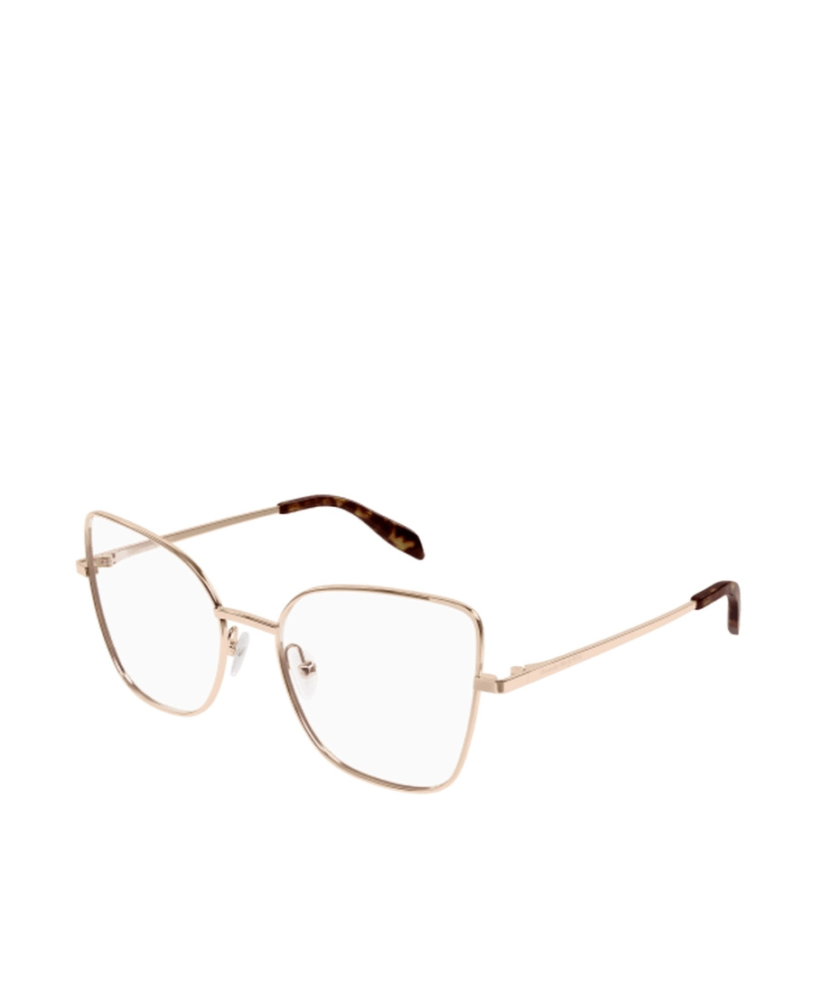 Alexander Mcqueen Polished Cat-eye Glasses In White