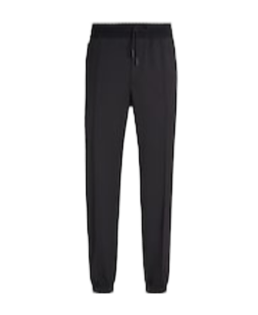 Zegna Navy Blue High Performance Wool Joggers In Black