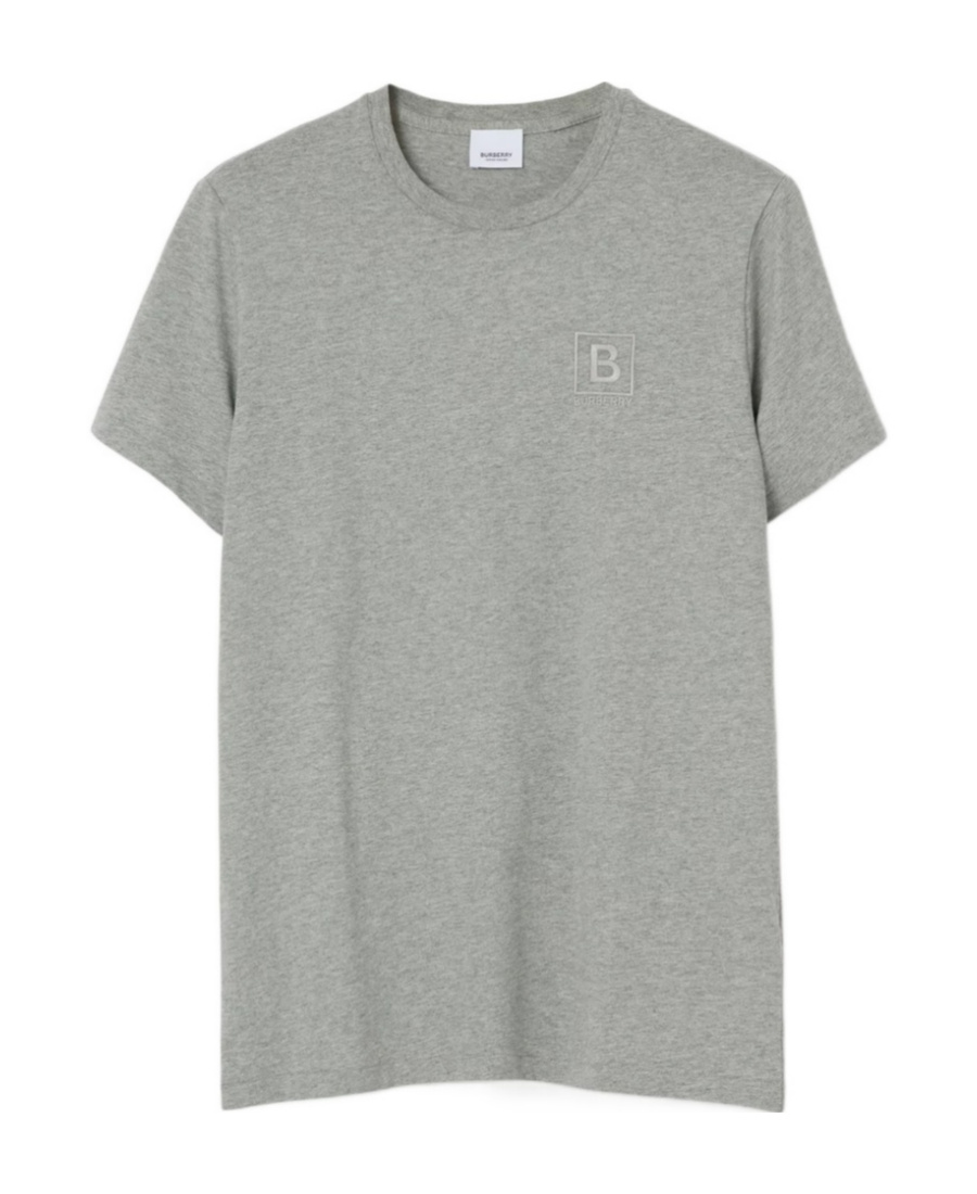 Burberry Logo Short-sleeved T-shirt In Gray