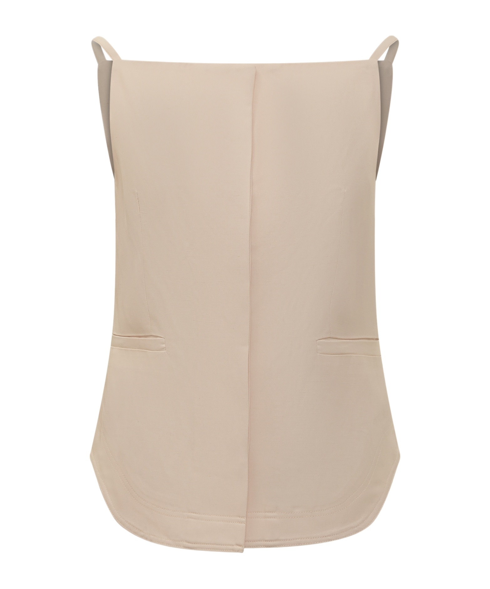 LOULOU STUDIO TWILL SQUARE-NECK TOP