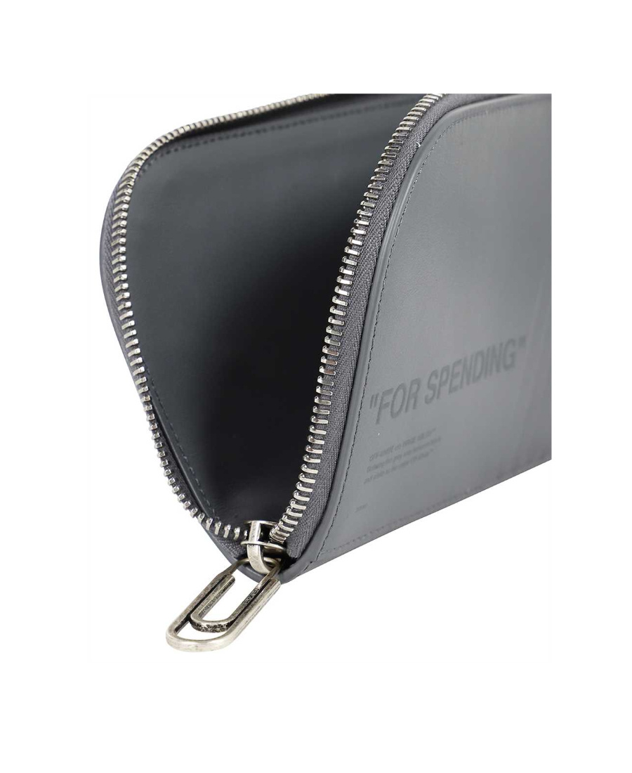 Off-white Neck-strap Wallet In Gray