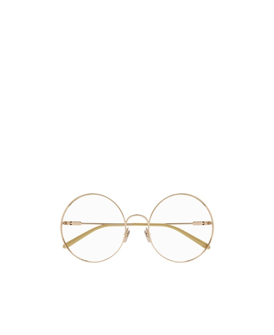 Chloé Eyewear Geometric-frame Glasses In Gold