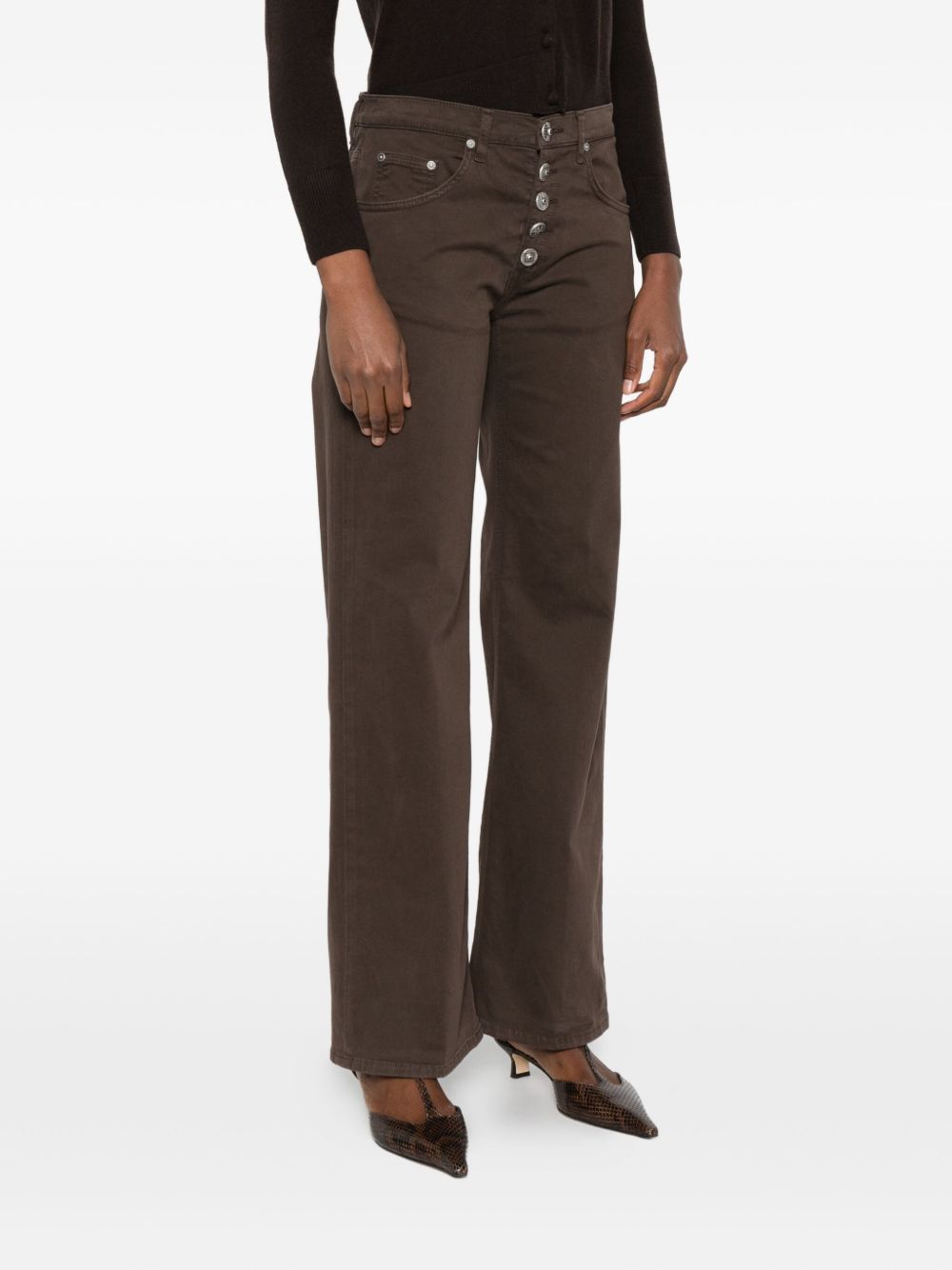 Dondup Buttoned Jeans In Multi