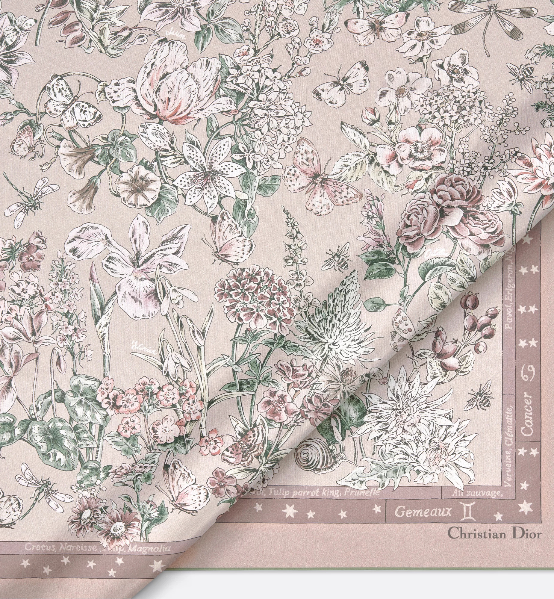 Dior Flowers Calendar Allover Shawl