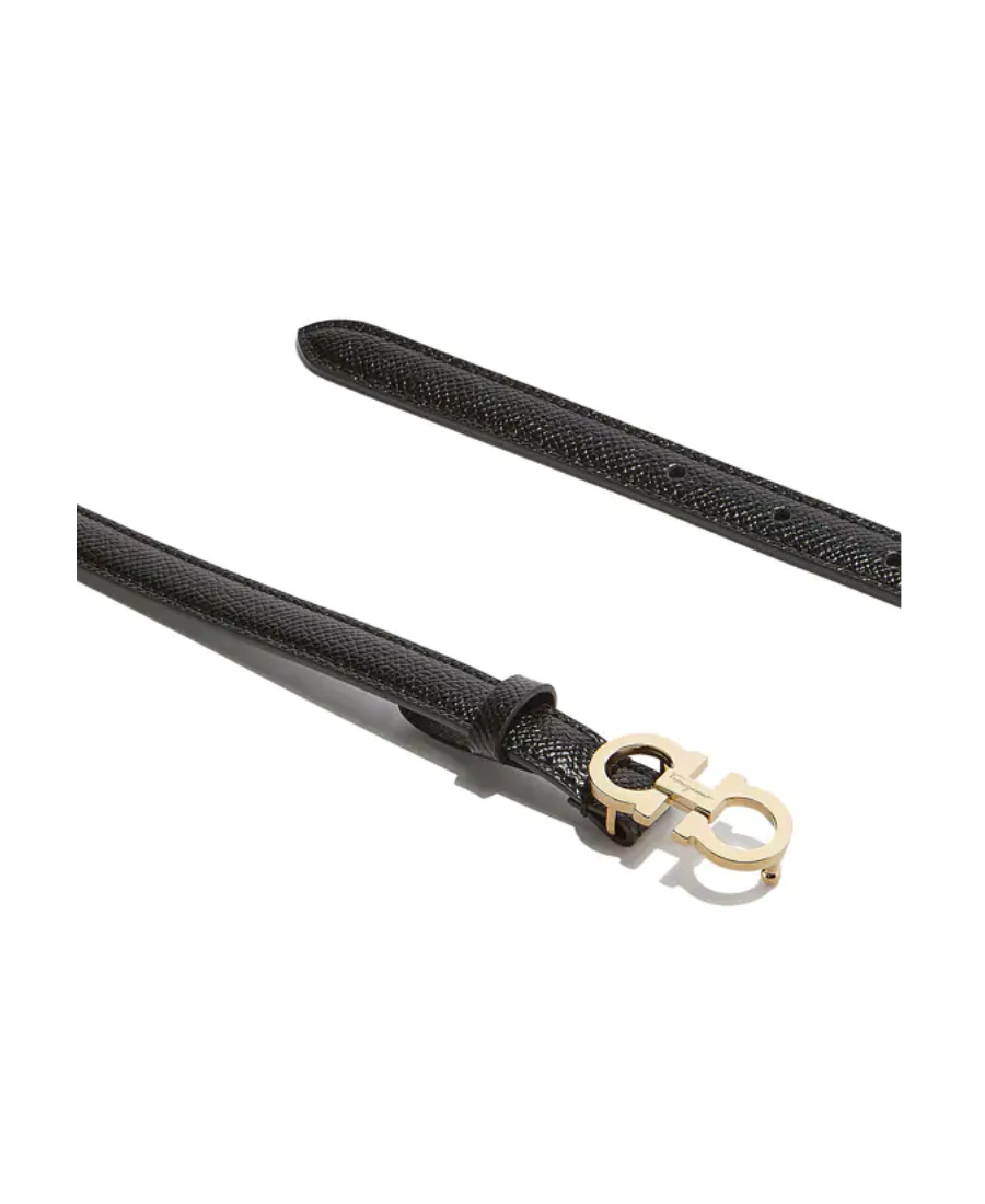Ferragamo Fo Donna 1.5 Lthr Thin Blt In Black