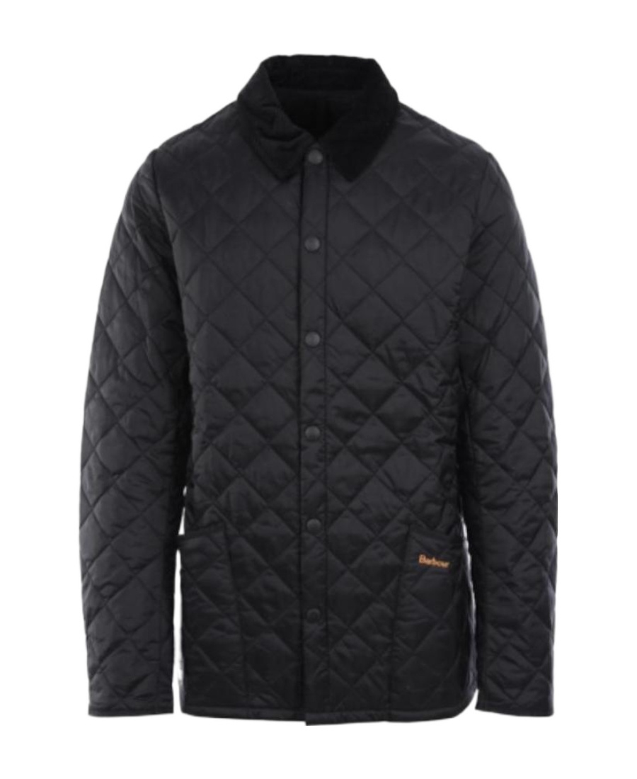 Barbour Mens Heritage Liddesdale Black Quilted Jacket In Black